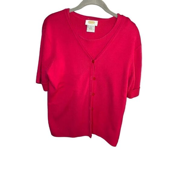Talbots women’s two piece, short sleeve cardigan and tank set size medium P - Picture 1 of 7
